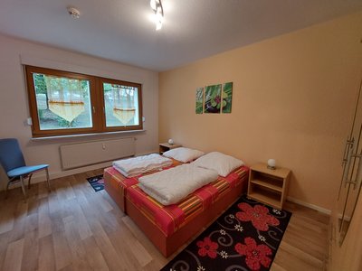 Schlafzimmer für 2 Personen mit Doppelbett
